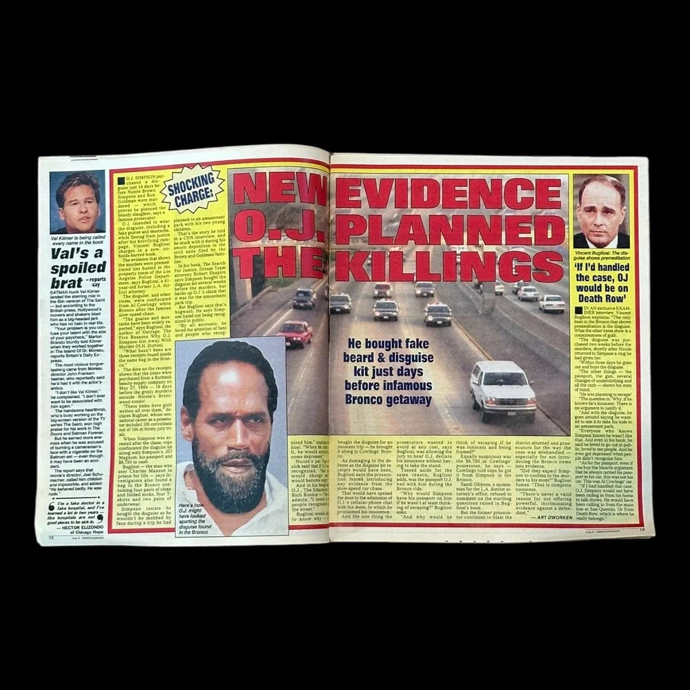 National Examiner July 2 1996 O.J. Proof Royal Family Pierce Bronson Larry King